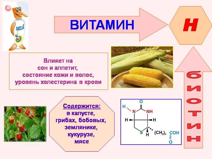 Состав витаминов Биотин. Где содержится Биотин?
